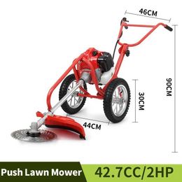 Lawn Mower Household cordless lawn mower gasoline trimmer brush cutting machine manual push type grass garden tool rake trimmerQ240514