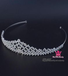 Small Rhinestone Flower Girl Tiara Headband Wedding Crown Hair Jewelry Accessories Extremely Beautiful And Delicate Design Hair we6148474