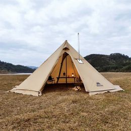Tents and Shelters 500PRO Tipi hot tent with flame-retardant stove Jack 5-8 people Teepee used for family team outdoor backpacking camping hiking tripsQ240511