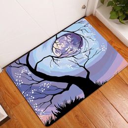 Bath Mats Landscape Oil Painting Pattern Floor Mat Hallway Carpets And Rugs For Bedroom Living Room Kitchen Bathroom Anti-Slip