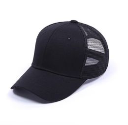 Europe and America Summer Sun Hat Cotton Baseball Cap Ball Cap Zhamao Adjustable Mesh Cap Dome Big Black White Khaki3937965