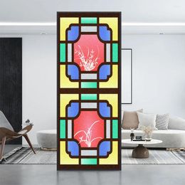 Window Stickers Chinese Retro Style Windows Privacy Film Decorative Glass Covering No-Glue Static Cling Frosted