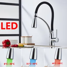 Kitchen Faucets Creative Bathroom Light Fixture LED Colour Changing Luminous Nozzle Shower Head Water Faucet Philtre No Battery