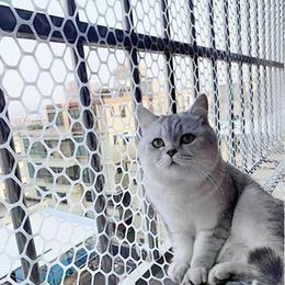 Cat Carriers Window Stairs Anti-Fall Mesh Safety Cut Freely Plastic Pet Dog Fence Baby Balcony Netting Garden