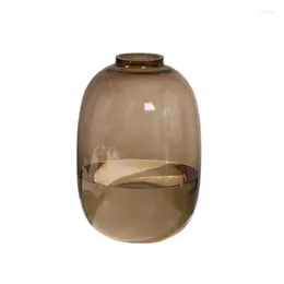 Vases Glass Vase Mason Wood Bell Water Raised In Living Room Table Home Decoration