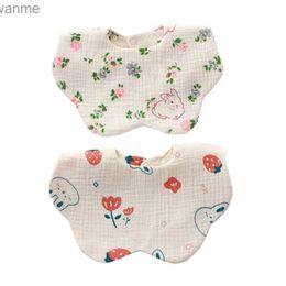 Bibs Burp Cloths 5 adjustable bibs with soft patterns and durable absorbent Burp fabric perfect for teeth and baby dripping WX