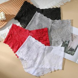 Women's Panties Womens Underwear No Show Briefs Sexy Lace Embroidery Stretch Soft Ladies Underpants Lifting BuThongs Intimates