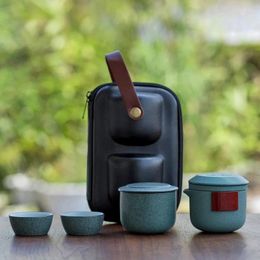 Teaware Sets Ceramic Teapot Tea Cup Canisters Portable Travel Drinkware