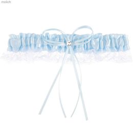 Garters On the wedding day the brides pendant role-playing accessories include European and American bow leg straps lace blue ribbons and pendant WX