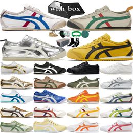 With Box Onitsukas Tiger Mexico 66 Sneakers Men Womens Casual Shoes Running Tokuten Kill Bill Birch Black White Blue Yellow Beige Pink Silver Sports Outdoor Trainers