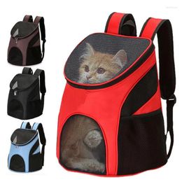Cat Carriers Outdoor Pet Dog Carrier Bag Poldable Pets Backpack Double Shoulder Mesh Travel For Small Dogs Cats Supplies