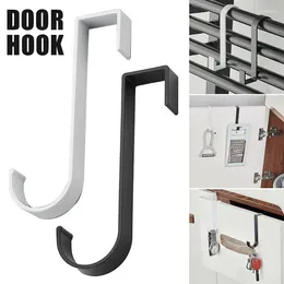 Hooks 1pc Stainless Steel Over The Door Hanging Hanger For Home Kitchen Hook Punch Free