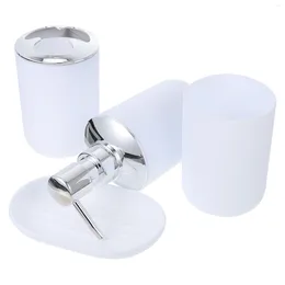 Liquid Soap Dispenser Bathroom Set Gargle Cup Plastic Supplies Personal Washing Home Use Simple Accessories Delicate