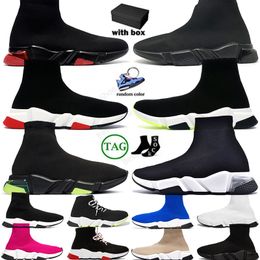 Scarpe designer originali Velocità di scarpe casual Sneaker da scarpe da ginnastica da donna Stivali da calzini di paris BLUIE BLUI BLUI RUBY GRAFFITI SNUAME VINTAGE SNUAKER SNEAKER TENNIS