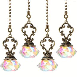 Decorative Figurines 1pc Ceiling Fan Zip Crystal Light Pendant 12 Inch Vintage Chain Extension