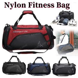 Duffel Bags Nylon Portable Gym Large Capacity Waterproof Yoga Sports Backpack With Shoe Compartment Wear-resistant For Outdoor Football