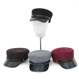 Berets Women Sboy Hat Cap Ladies Visor Brim Beret Cabbie Gatsby Painter