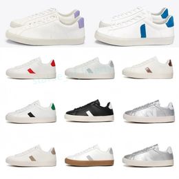2024 Summer Hot French Brazil Green Low-carbon Life V Organic Cotton Flats Platform Sneakers Women Casual Classic White Designer Shoes Mens Loafers 36-45 g7