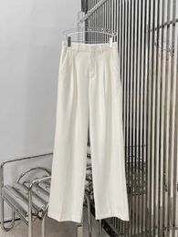 Women's Pants 2050528480 Ladies 24 Latest Slim Fashionable White Worsted Wool Trousers