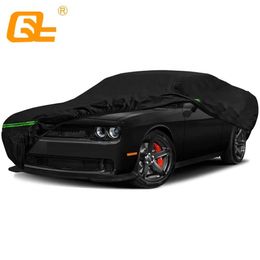 Car Covers Car Covers Waterproof All Weather Replace for 2008-2024 Dodge Challenger with Zipper Door for Snow Rain Dust Hail Protection T240509