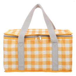 Storage Bags Portable Cooler Bag Heated Lunch Cake Carrier Accessories Thermal Pizza Oxford Cloth Insulated Tote