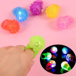 Party Favour 10Pcs Luminous Rings Stars Shine In The Dark Toys Flash LED Lights For Kids Baby Birthday Favours Gifts Goodie Bag Pinata