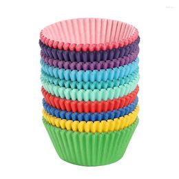 Baking Tools Pack Of 12 High-temperature And Oil Resistant Paper For Solid Color Cake Chocolate Tomaffin Cups