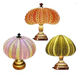 Table Lamps Sea Urchin Lamp Night Desktop Ornament Light For Bedroom Drop