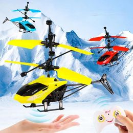 Aircraft Induction Suspension Helicopter Antifall Charging Gift Childrens Remote Control Toy Model RC 240511