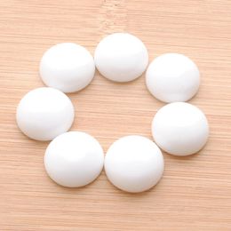 16mm white ceramic round flat back corner brace with loose beads suitable for womens DIY handicraft Jewellery making 20pcs/Lot TU3204 240507