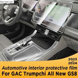 Other Interior Accessories For GAC Motor ALL NEW Trumpchi GS8 2023 2024 Gearbox Panel Navigation Automotive Interior TPU Protective Film Anti-Scratch T240509