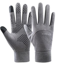 Five Fingers Gloves Winter Warm Touch Screen Windproof Waterproof ColdProof Outdoor Cycling Full Finger AntiSlip Sports3590155