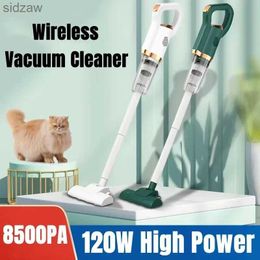 Robotic Vacuums Wireless handheld vacuum cleaner 8500Pa 120W electric cleaner cordless household car dust collector WX