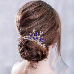 Hair Clips Handmade Crystal Comb Clip Pin Headband For Women Party Haircomb Bridal Weeding Accessories Jewelry Gift