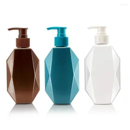 Liquid Soap Dispenser Creative Geometry Shape Shampoo Press Bottle Refillable Portable Empty Dispensers Bathroom Supply