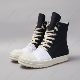Dekherw Casual High Top Quality Black Pleated Designer Men Shoe Round Fashion Zipper Thick-sole Canvas Platform Women Sneaker