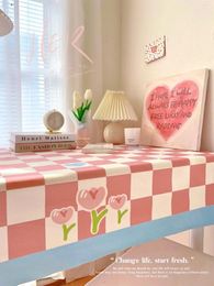 Table Cloth Desk Cute University Student Study Rectangle Dormitory