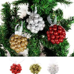 Party Supplies Creative Christmas Snowball Ornaments Beautiful Decoration Pendant With Rope Simple Colourful Xmas Foam Ball