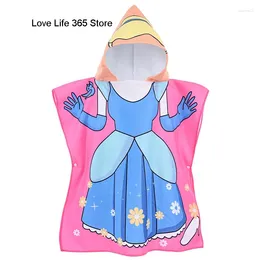 Towel Cartoon Microfiber For Kids Swimming Bath Hooded Cloak Printed Children's Cape Baby Shower Poncho Bathrobe Grils Boys