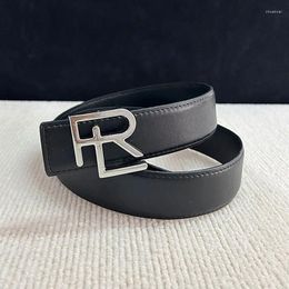 Belts Fashion Metal Buckle Leather Belt For Men Woman Goth Punk Style Waist Man Casual Waistband Jeans Accessories
