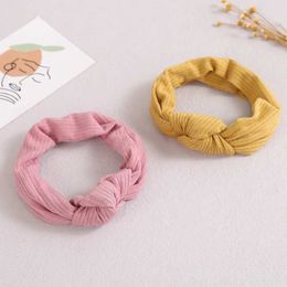 Hair Accessories Baby Headband Newborn Twisted Knot Elastic Knit Headband For Girl Hair Bands Children Turban Kids Headwear Baby Hair Accessories