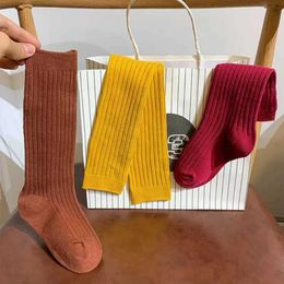 Kids Socks Winter and Autumn Childrens Knee High Socks Girls Soft Princess Long Socks High Elastic Long Tube Childrens Uniforms Socks Foot WarmersL2405