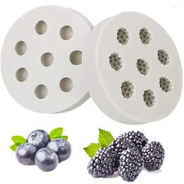 Baking Moulds 1PC Silicone Mould Blueberry Raspberry Fondant Mould Chocolate Candy Soap Moulds Cake Decorating Tools Kitchen Accessories