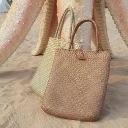 Bag Women Bohemia Handbag Summer Beach Rattan Woven Handmade Knitted Straw Large Capacity Totes Shoulder