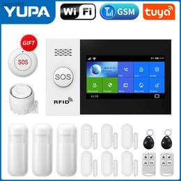 Alarm systems Security alarm system area automatic Dialling GSM SMS home safety Burglar wireless WiFi alarm system sensor kit remote control WX