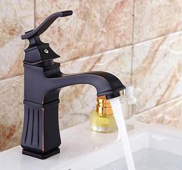 Bathroom Sink Faucets Copper Short Basin Faucet Antique Black Wash And Cold Oil Rubbed Bronze Mixer Tap