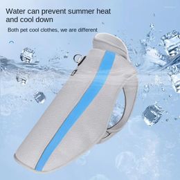 Dog Apparel Pet Cooling Clothes Heatstroke Prevention Large Vest Summer Clothing Tshirt Items