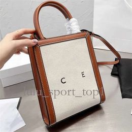 Celini Bag Celiene Bag 24ss top quality Vintage Trend Item Canvas Tote Simple Fashion Crossbody Bag Vertical Handbag Printed High Appearance Level Detachable 415