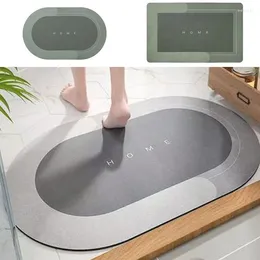 Bath Mats 40x60cm Super Absorbent Mat Quick Drying Bathroom Carpet Modern Simple Non Slip Floor Oil-proof Kitchen Living Room