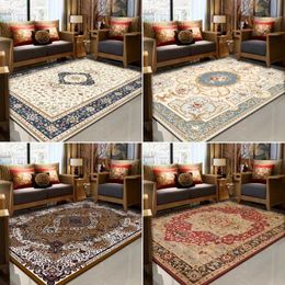 Carpet Retro Persian carpet used for living room decoration floor mat ethnic style homestay hotel family non slip coffee table sofa area H240514